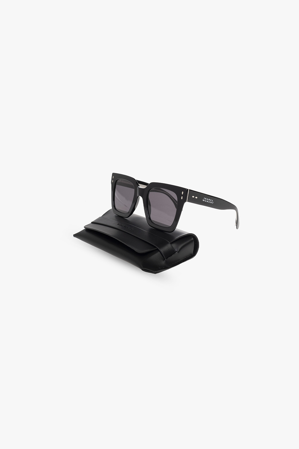 サングラス Isabel Marant IM0107GS Square Sunglasses Black Isabel Marant IM 0107/G/S 807 IR Sunglasses Black - eye-oo.com